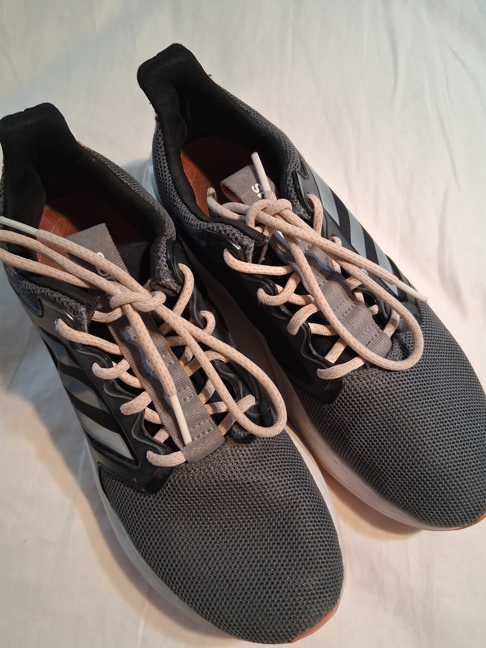 Adidas Energyfalcon X Running Shoes Core Black Grey Orange Women's Size 9